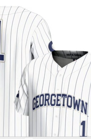 #1 Georgetown Hoyas GameDay Greats Lightweight Baseball Fashion Jersey - White