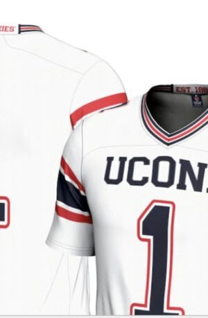 #1 UConn Huskies GameDay Greats Football Jersey - Cardinal