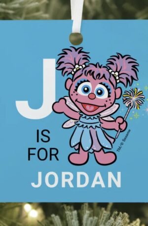 A is for Abby Cadabby | Add Your Name Metal Ornament