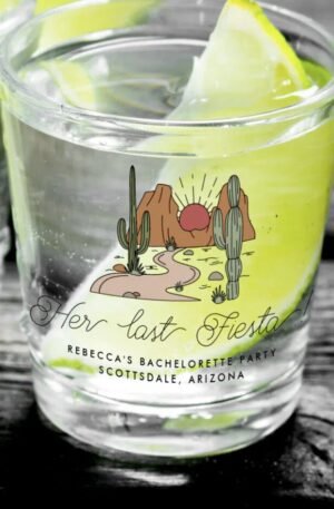 Bachelorette Weekend Party Fiesta Personalized Shot Glass
