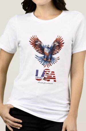 Bold American Spirit: 4th of July Eagle Tri-Blend Shirt
