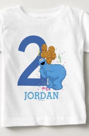 Cookie Monster Boy Birthday Baby T-Shirt