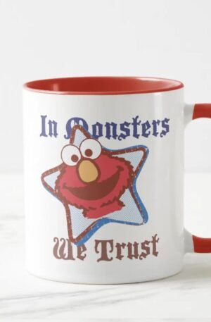 Elmo - In Monsters We Trust Mug