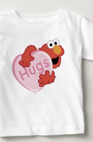 Elmo "Hugs" Valentine Heart Candy Baby T-Shirt