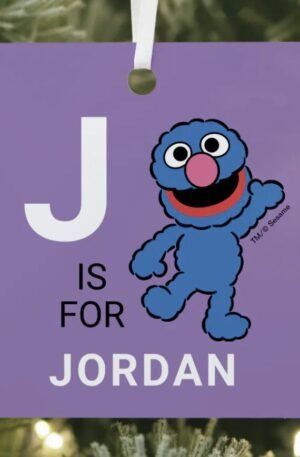 Grover | Personalized Name with Photo Metal Ornament