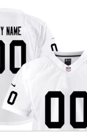 Las Vegas Raiders Nike Youth Team Custom Game Jersey - White