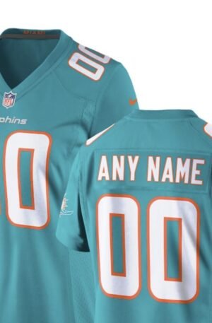 Miami Dolphins Nike Women's Custom Game Jersey - Aqua