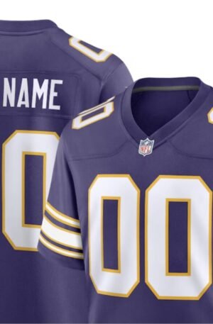 Minnesota Vikings Nike Classic Custom Game Jersey - Purple