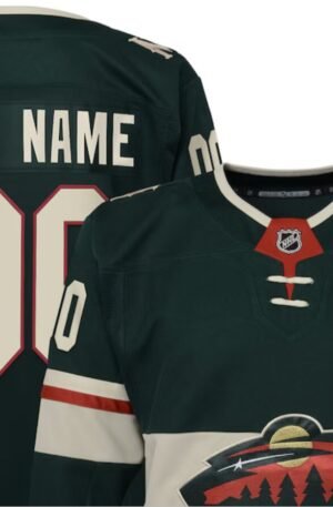 Minnesota Wild Youth Home Premier Custom Jersey - Green