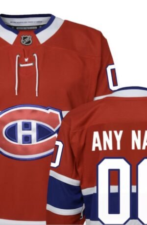 Montreal Canadiens Youth Home Premier Custom Jersey - Red