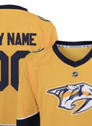 Nashville Predators Youth Home Replica Custom Jersey - Gold