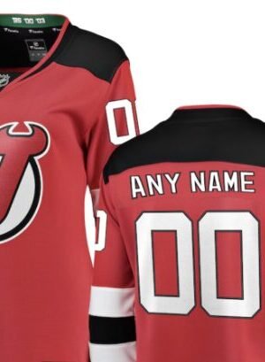 New Jersey Devils Fanatics Women's Home Breakaway Custom Jersey - Red
