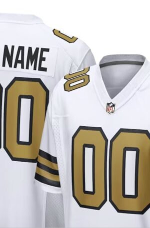 New Orleans Saints Nike Alternate Custom Game Jersey - White