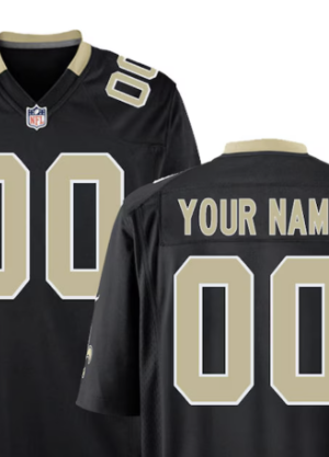 New Orleans Saints Nike Youth Custom Game Jersey - Black