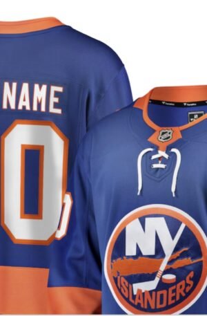 New York Islanders Fanatics Home Breakaway Custom Jersey - Blue