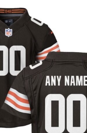 Cleveland Browns Nike Youth Alternate Custom Game Jersey - Brown