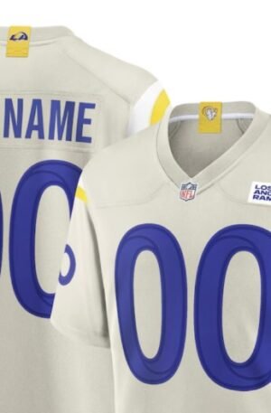 Nike Los Angeles Rams Custom Game Jersey - Bone