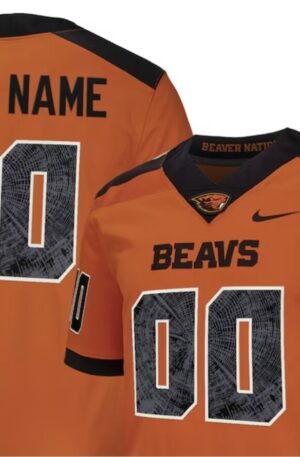Oregon State Beavers Nike Custom Football Game Jersey - Orange