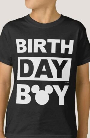 Personalized Mickey Mouse Birthday Boy T-Shirt
