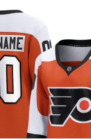 Philadelphia Flyers Fanatics Women's Home Premier Breakaway Custom Jersey - Burnt Orange