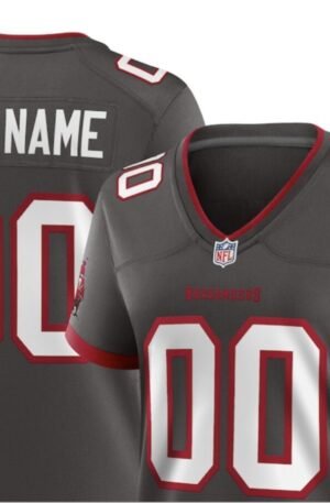 Tampa Bay Buccaneers Nike Women's Alternate Custom Game Jersey - Pewter