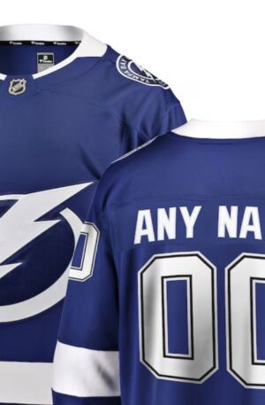 Tampa Bay Lightning Fanatics Home Breakaway Custom Jersey - Blue
