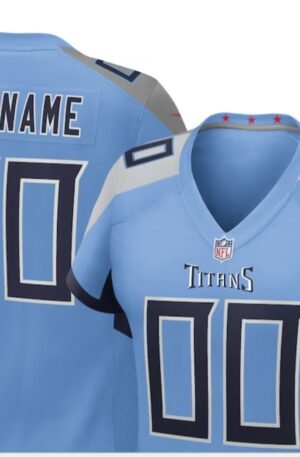 Tennessee Titans Nike Women's Alternate Custom Game Jersey - Light Blue