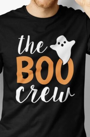 The Boo Crew Orange Halloween Family Matching T-Shirt