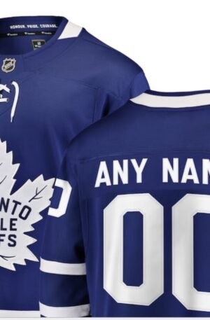 Toronto Maple Leafs Fanatics Home Breakaway Custom Jersey - Blue