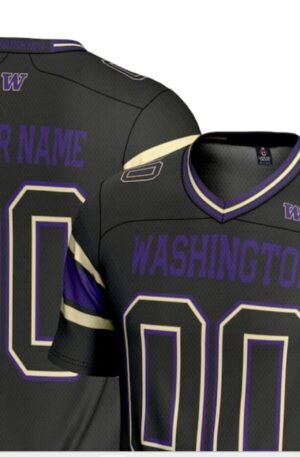 Washington Huskies GameDay Greats NIL Pick-A-Player Football Jersey - Black