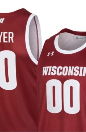 Wisconsin Badgers Under Armour Pick-A-Player NIL Men's Basketball Jersey - Red