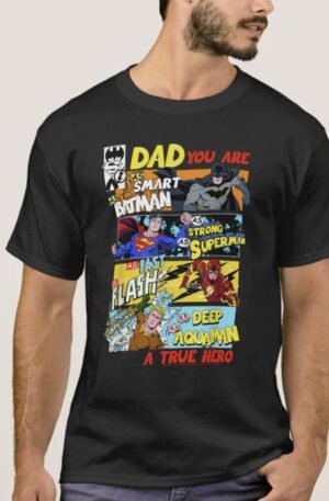 DC Comics Father s Day Justice League Dad Attribut T-Shirt