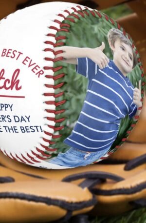Funny Fathers Day 2 Photo Moms Best Ever Catch Baseball
