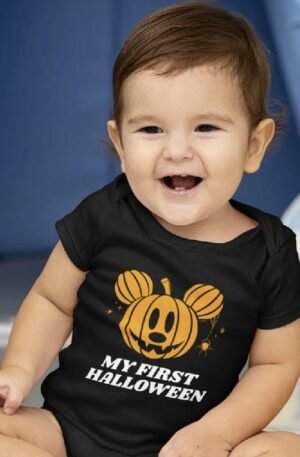 Mickey Jack-o'-lantern | My First Halloween Baby Bodysuit