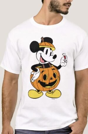 Mickey Mouse Dressed as a Pumpkin T-Shirt