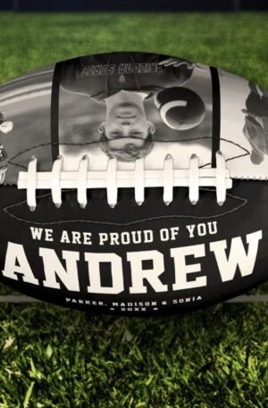 Modern Graduation Gift Cool Photo Collage Trendy Football