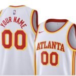 Atlanta Hawks Custom White Jersey