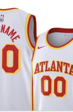 Atlanta Hawks Nike Unisex Swingman Custom Jersey White - Association Edition