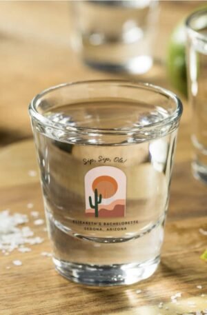 Bachelorette Weekend Party Favor Personalized Shot Shot Glass
