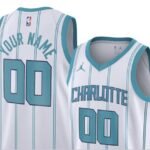 Charlotte Hornets Custom White Jersey