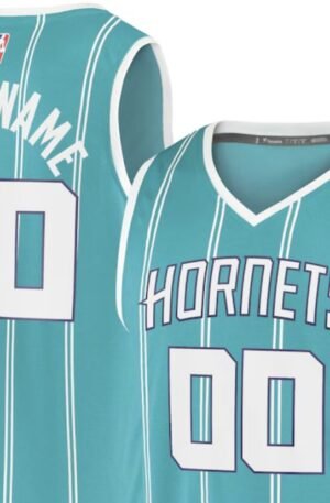 Charlotte Hornets Fanatics Fast Break Replica Custom Jersey - Icon Edition - Teal