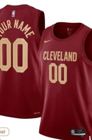 Cleveland Cavaliers Fanatics Fast Break Custom Jersey - Wine - Icon Edition