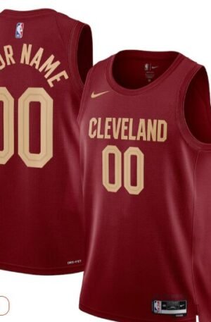Cleveland Cavaliers Nike Unisex Swingman Custom Jersey Burgundy - Icon Edition