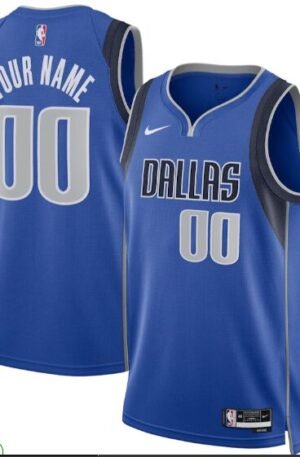 Dallas Mavericks Nike Unisex Swingman Custom Jersey Blue - Icon Edition
