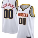 Denver Nuggets Custom White Jersey