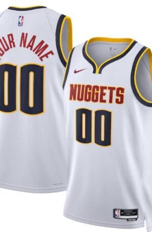 Denver Nuggets Nike Unisex Swingman Custom Jersey White - Association Edition