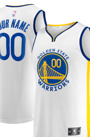 Golden State Warriors Fanatics Youth Fast Break Replica Custom Jersey - Association Edition - White