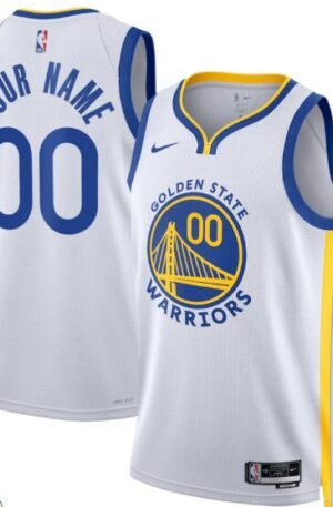 Golden State Warriors Nike Unisex Swingman Custom Jersey White - Association Edition