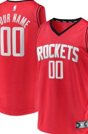 Houston Rockets Fanatics Youth Fast Break Custom Replica Jersey - Icon Edition – Red