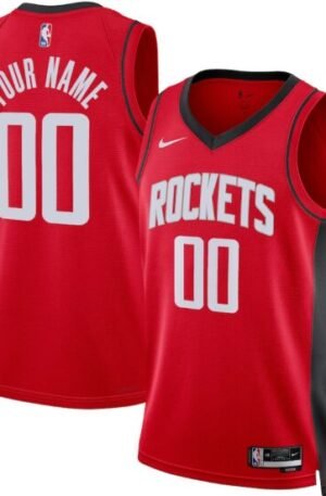 Houston Rockets Nike Unisex Swingman Custom Jersey Red - Icon Edition